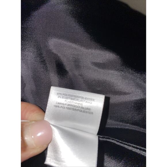 KASPER BLACK LONG LINED OPEN BLAZER JACKET POCKETS CAREER PLUS SIZE 20W - Picture 8 of 10